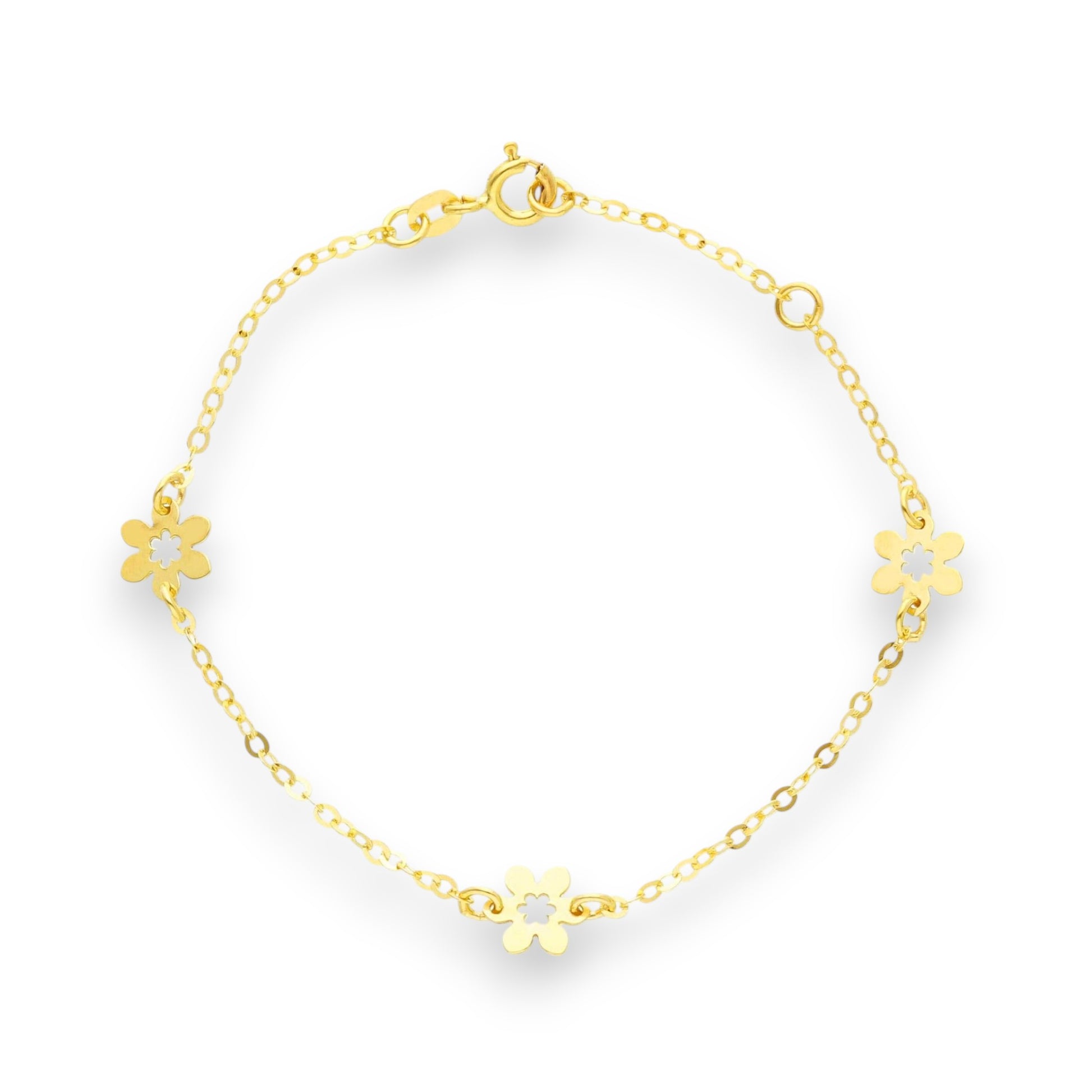 Bracciale Bracciale in oro con Fiori alternati - Gioielli Pavan