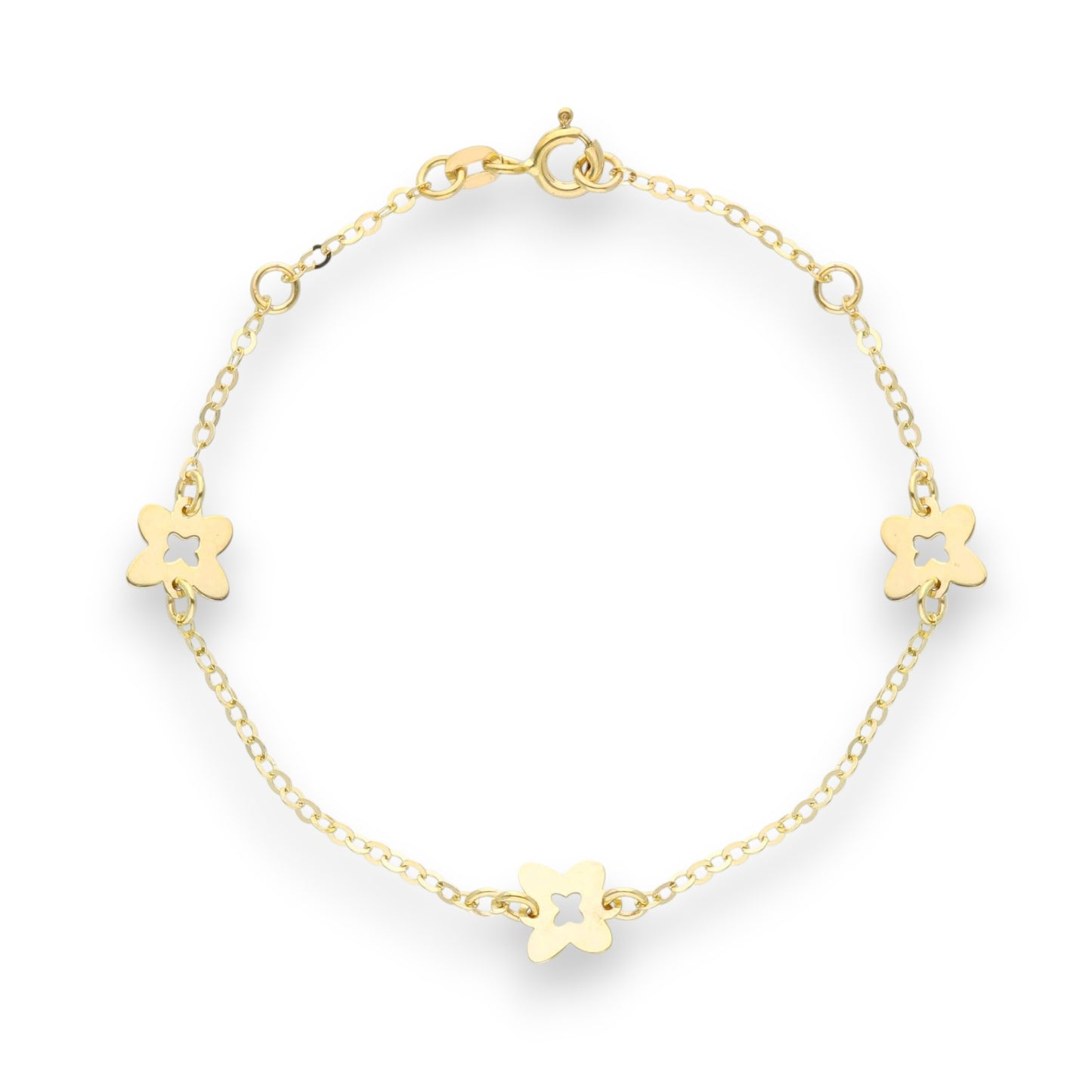 Bracciale Bracciale in oro con Fiori alternati - Gioielli Pavan