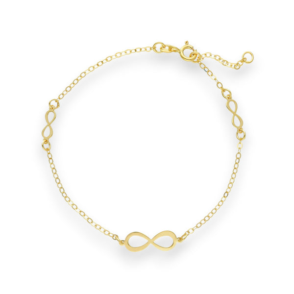 Bracciale Bracciale in oro Infinito bianco o giallo - Gioielli Pavan