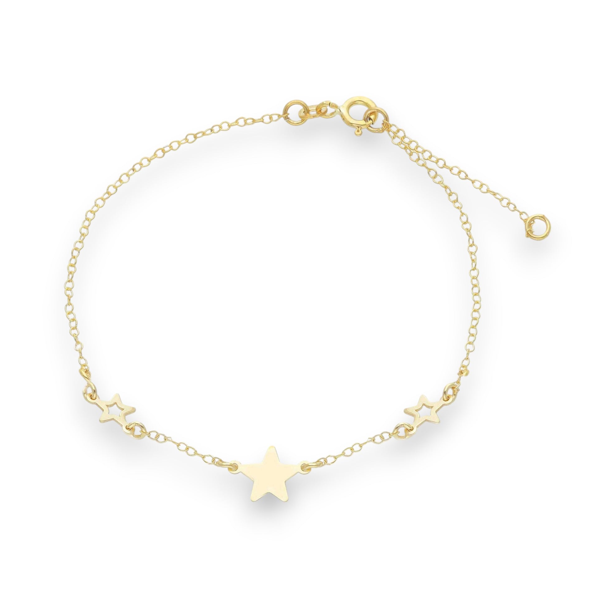 Bracciale Bracciale in oro tre Cuori o Stelle alternate - Gioielli Pavan