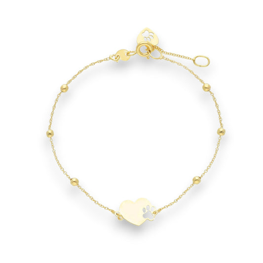 Bracciale Bracciale in oro con Cuore con zampa - Gioielli Pavan