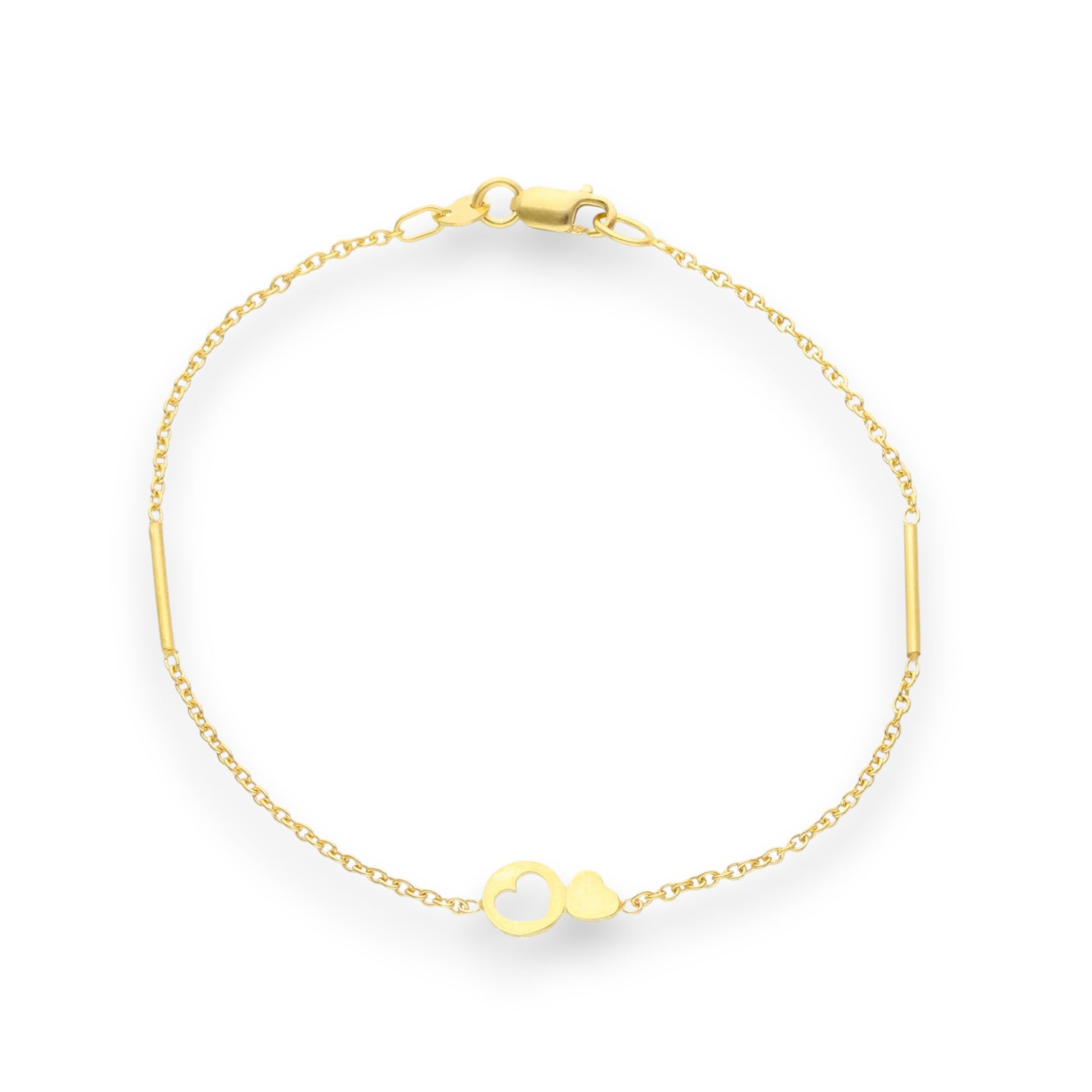 Bracciale Bracciale in oro con Cuori centrali - Gioielli Pavan