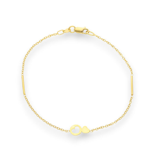 Bracciale Bracciale in oro con Cuori centrali - Gioielli Pavan