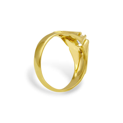 Anello Anello in oro solitario da uomo con zircone - Gioielli Pavan