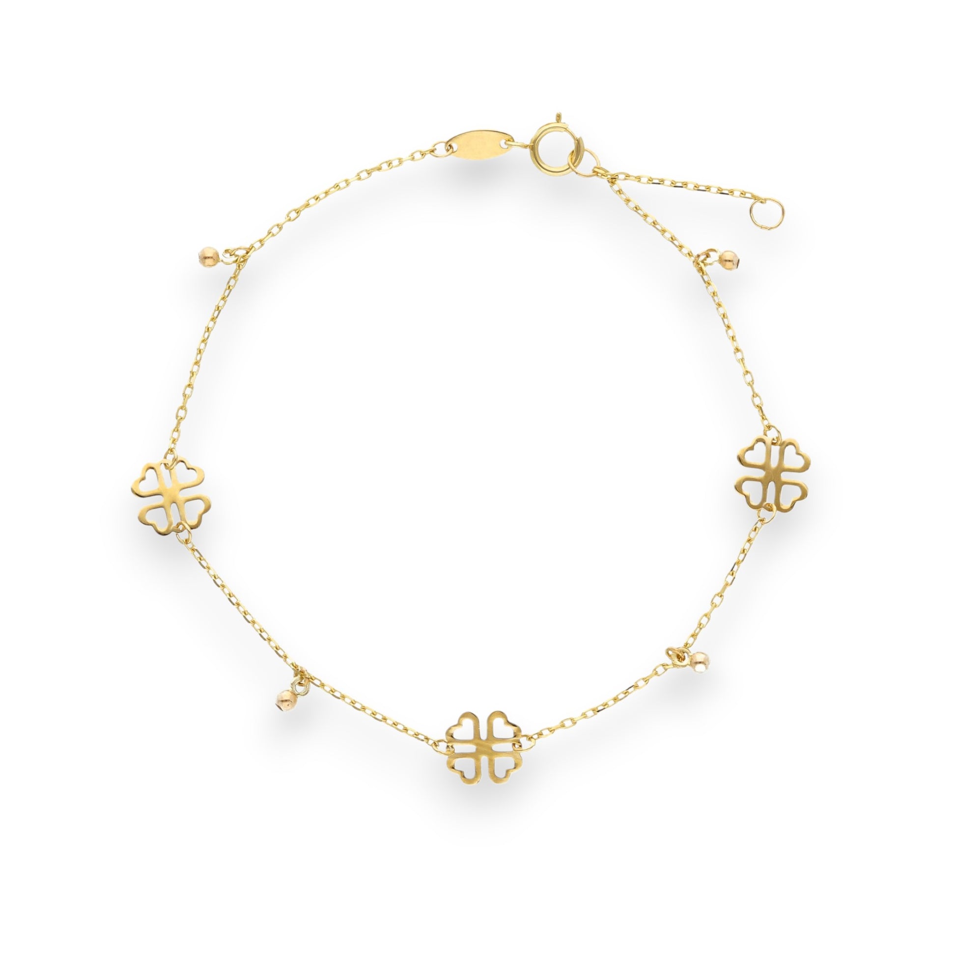 Bracciale Bracciale in oro con Quadrifogli traforati - Gioielli Pavan