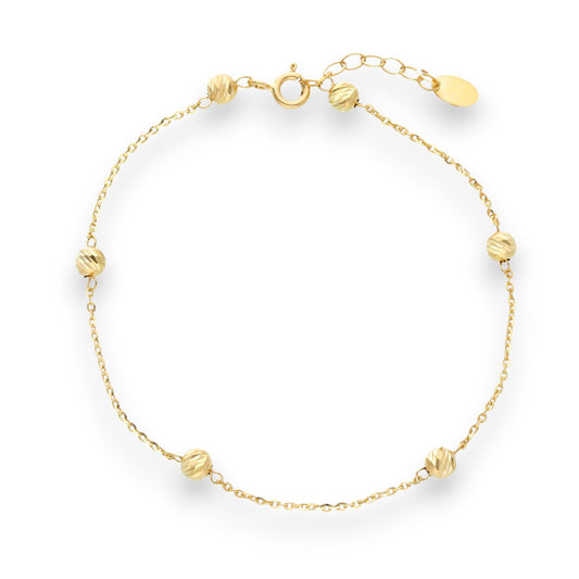 Bracciale Bracciale in oro con palline lavorate alternate - scopri le varianti - Gioielli Pavan