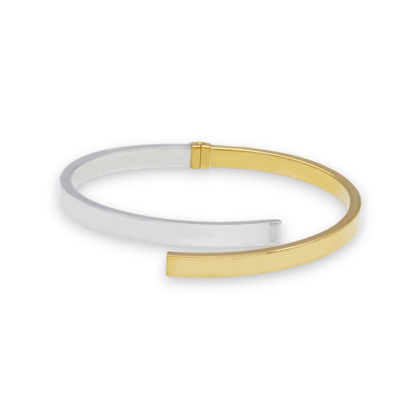 Bracciale Bracciale in oro rigido a contrariè due colori - Gioielli Pavan