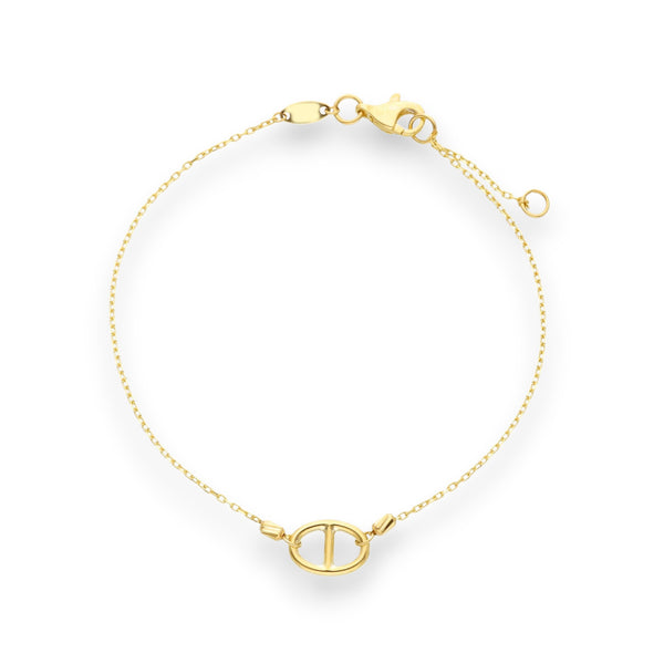 Bracciale Bracciale in oro con elemento centrale geometrico - Gioielli Pavan