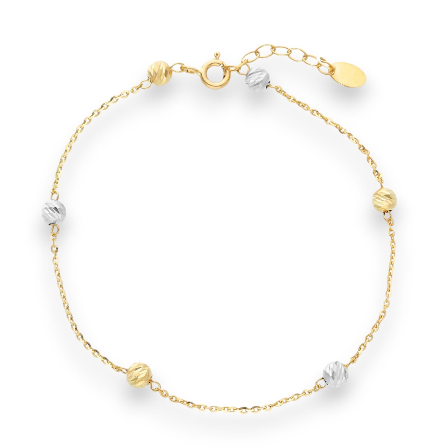 Bracciale Bracciale in oro con palline lavorate alternate - scopri le varianti - Gioielli Pavan