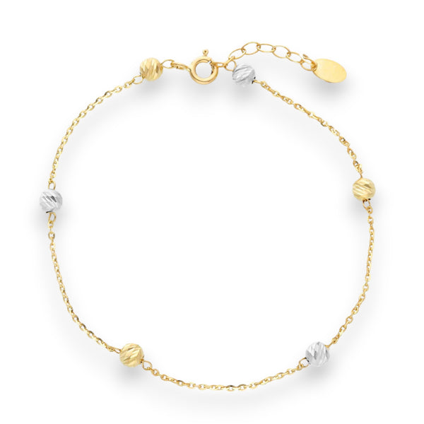 Bracciale Bracciale in oro con palline lavorate alternate - scopri le varianti - Gioielli Pavan