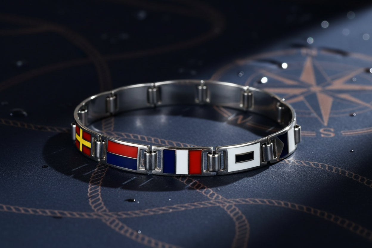 Gioielli Pavan Bracciale bandiere nautiche artigianale 2