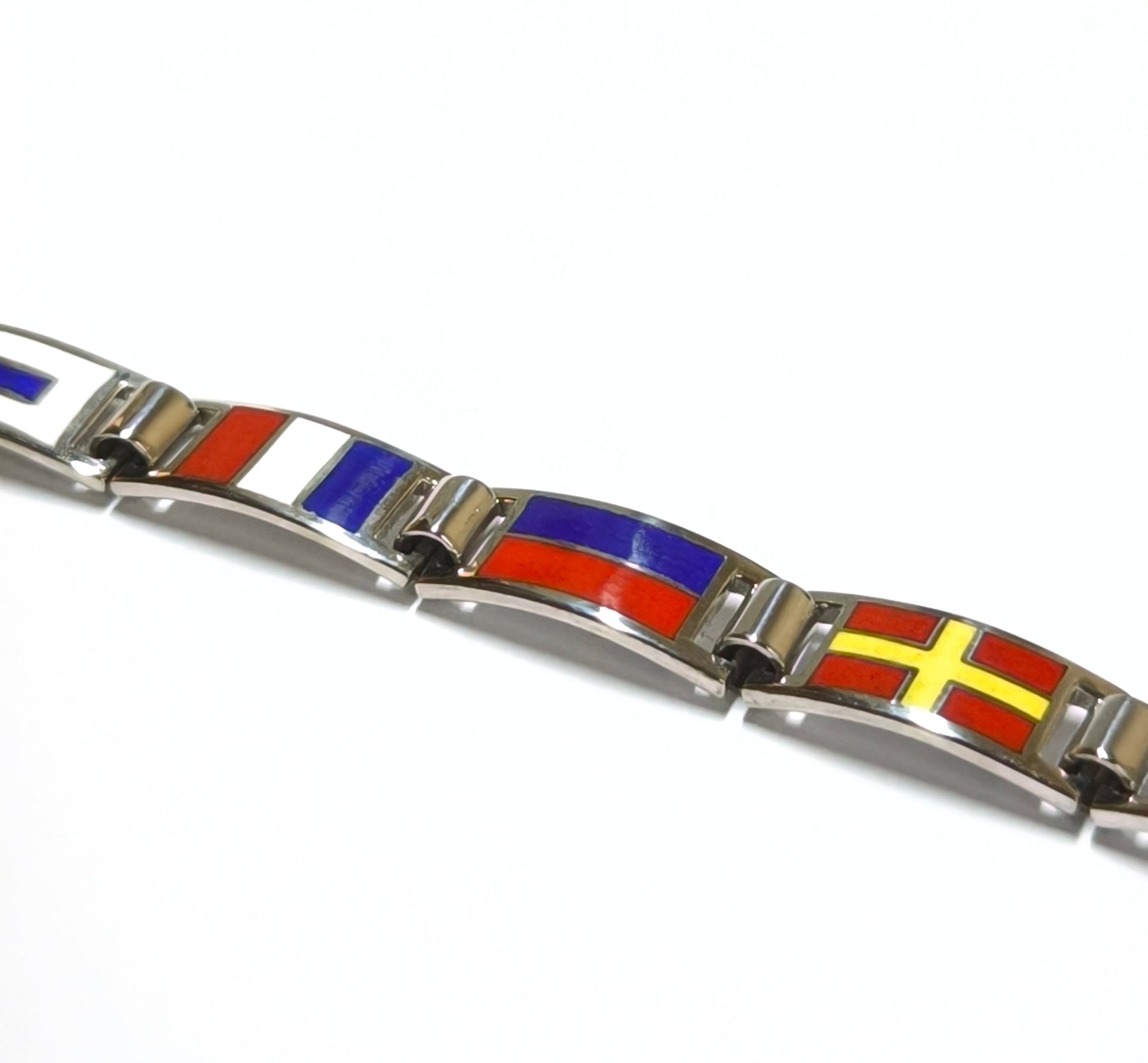 Gioielli Pavan Bracciale bandiere nautiche artigianale 3