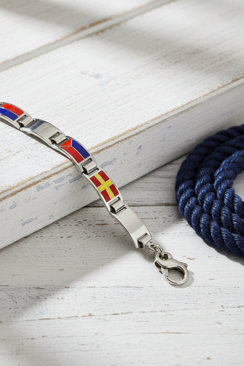 Gioielli Pavan Bracciale bandiere nautiche artigianale 4 