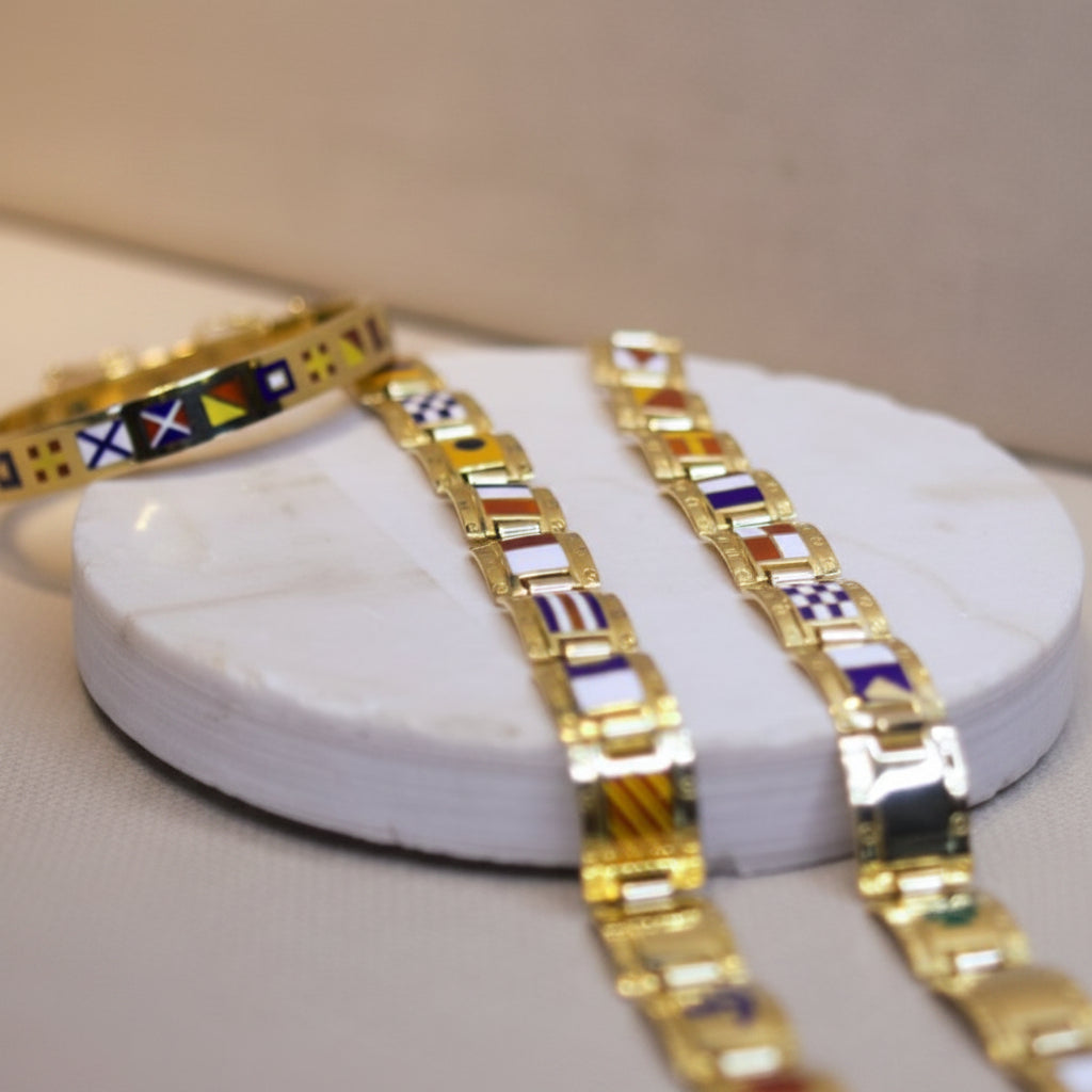 Gioielli Pavan Bracciale bandiere nautiche artigianale 5