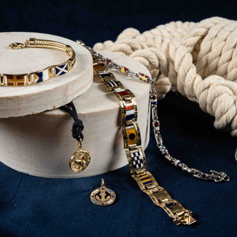 Gioielli Pavan Bracciale bandiere nautiche artigianale 7
