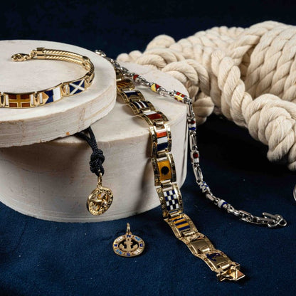 Gioielli Pavan Bracciale bandiere nautiche artigianale 7