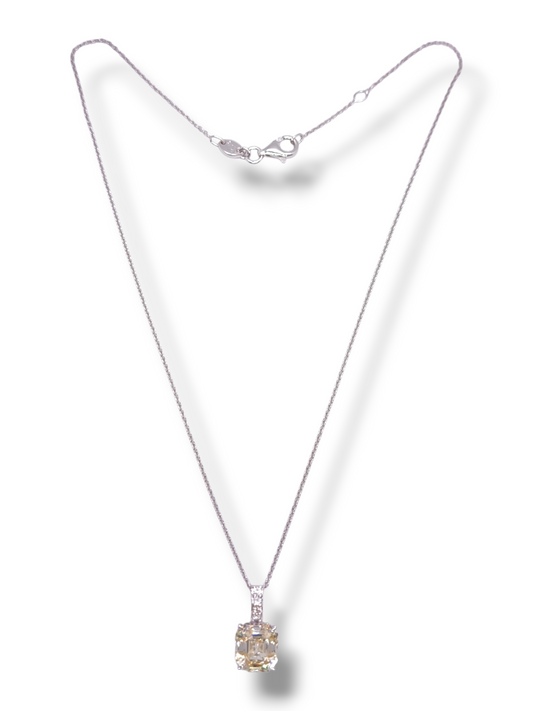 Girocollo Girocollo Argento 925 Zirconi Pavé e Yellow - Gioielli Pavan