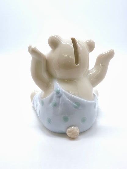 Salvadanaio orsetto in ceramica
