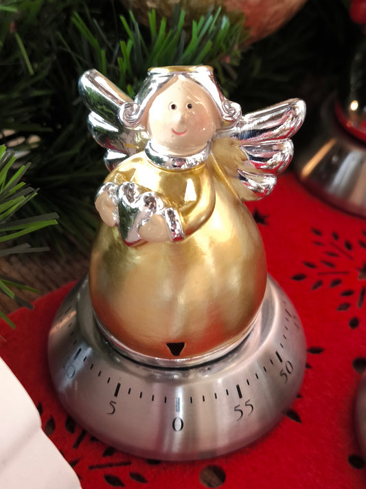 Gold Christmas timer angel