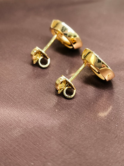 Orecchini Dune cubic in oro con diamanti Cammilli