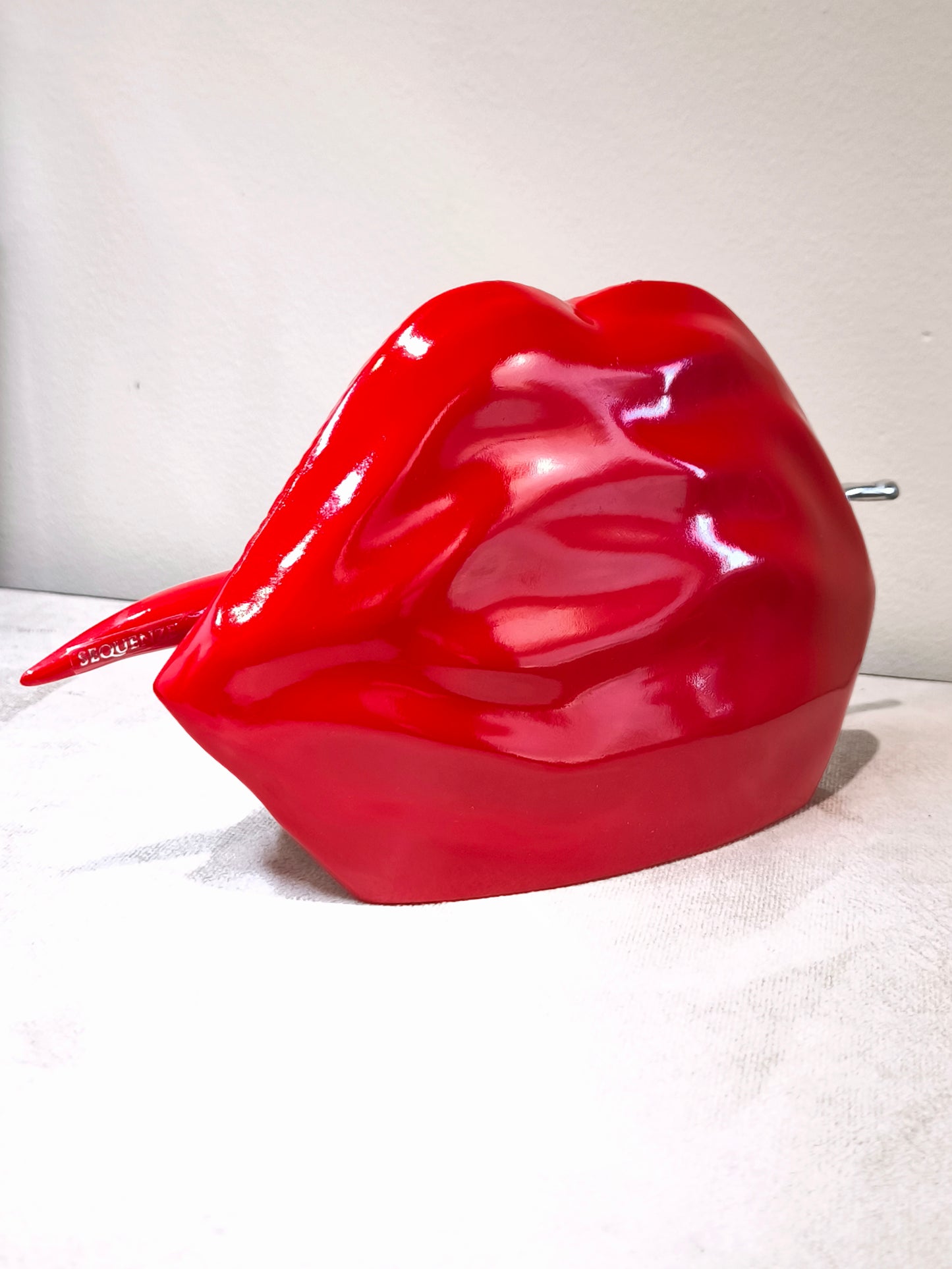 Bocca Pop-art rossa con peperoncino