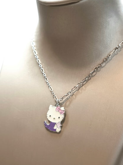 Girocollo in argento con Hello Kitty