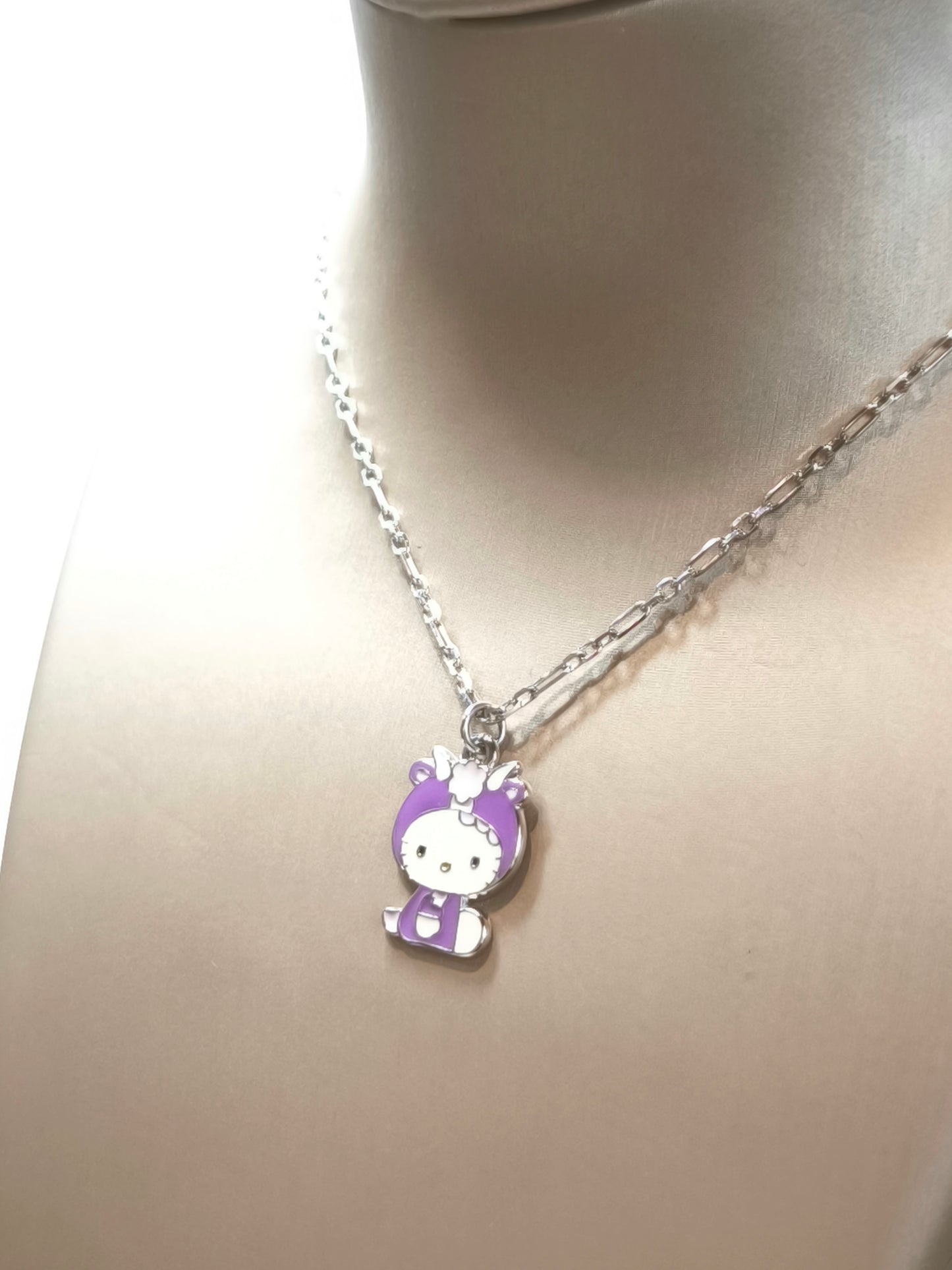 Girocollo in argento con Hello Kitty