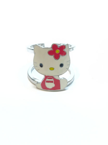 Anello argento Hello Kitty stripes