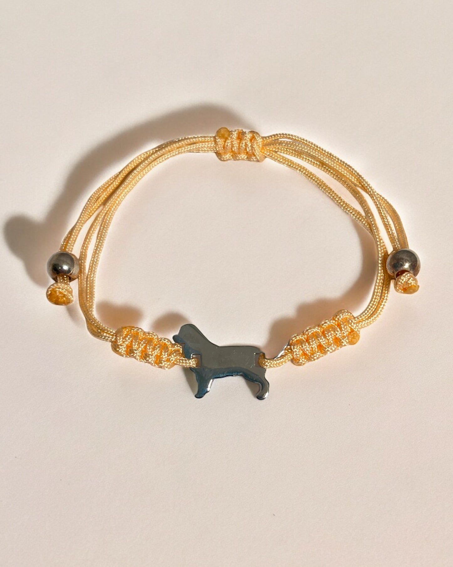 iBamboli - Braccialetto con Golden Retriever in oro bianco