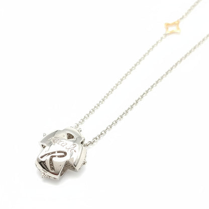 White gold necklace Cross with diamonds