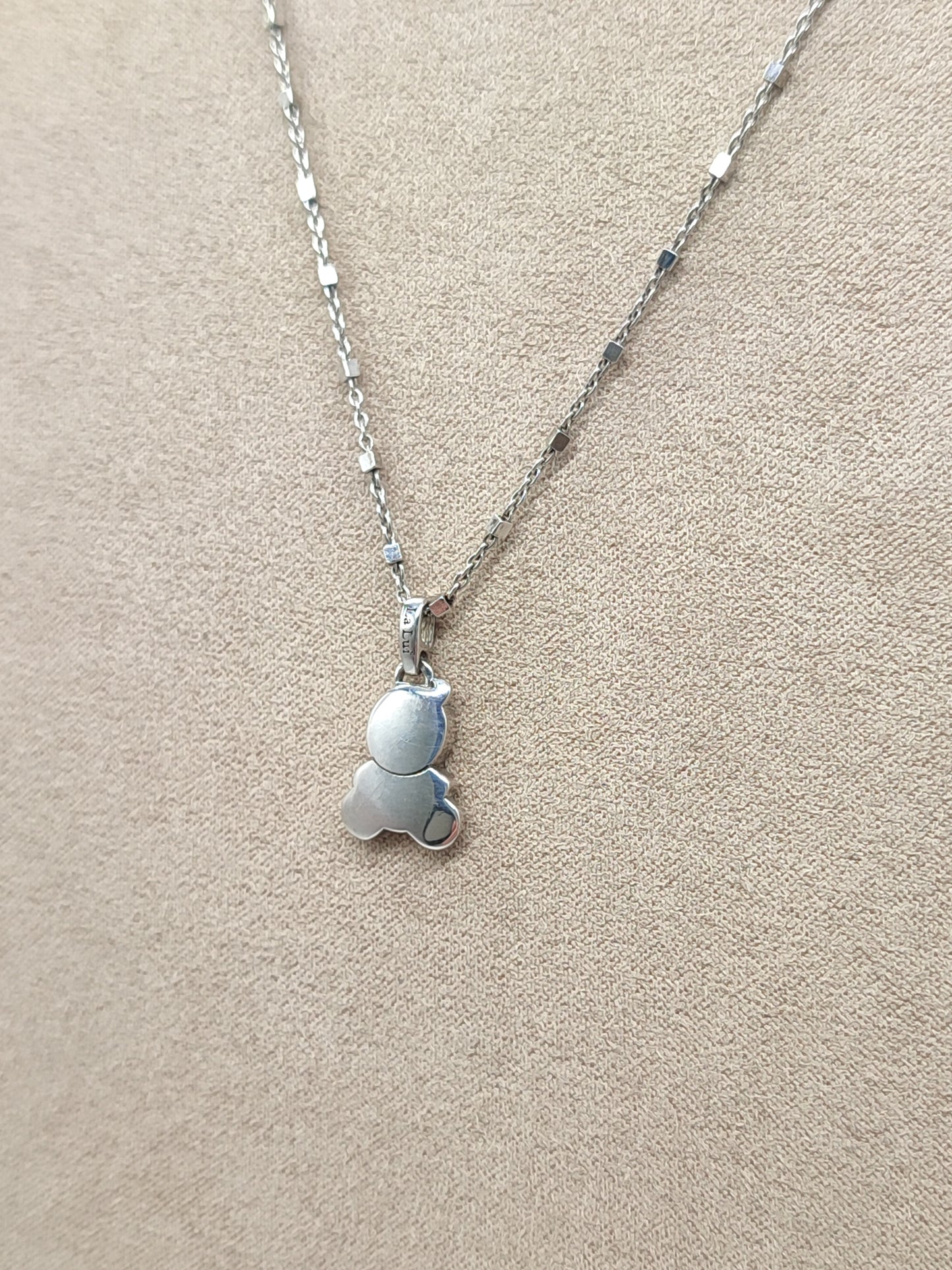 Luì silver necklace - Smooth warbler