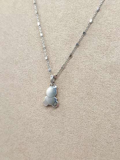 Luì silver necklace - Smooth warbler