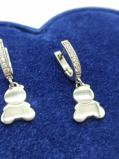 Silver earrings La lUì - Luì pavé