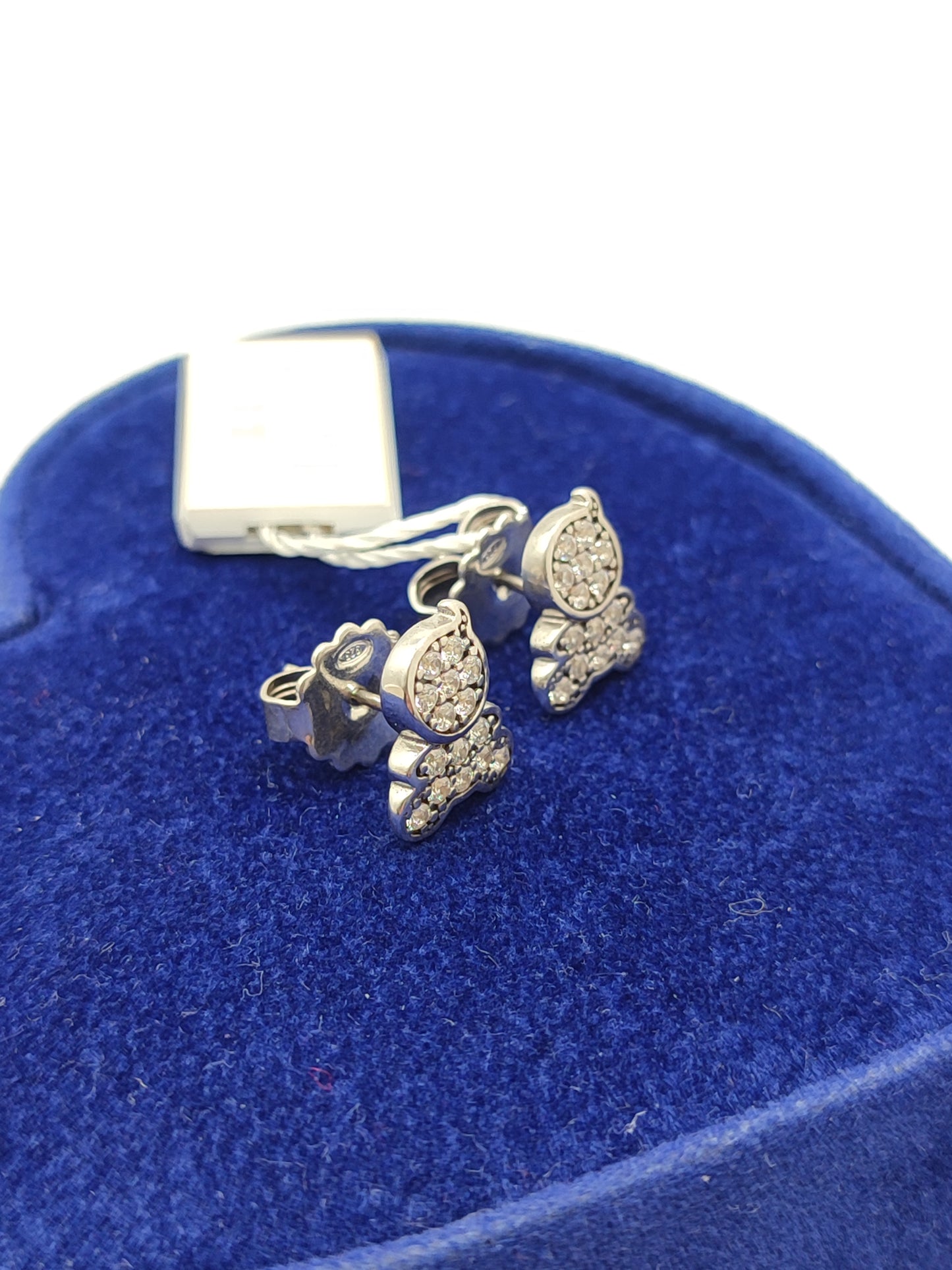 La Luì - Luì pavé silver earrings