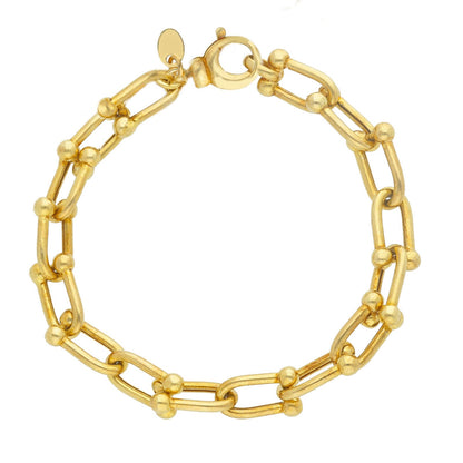 Bracciale in argento maglia geometrica