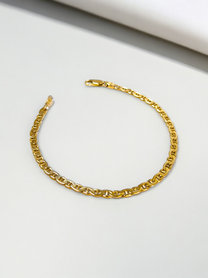 Bird's eye gold bracelet