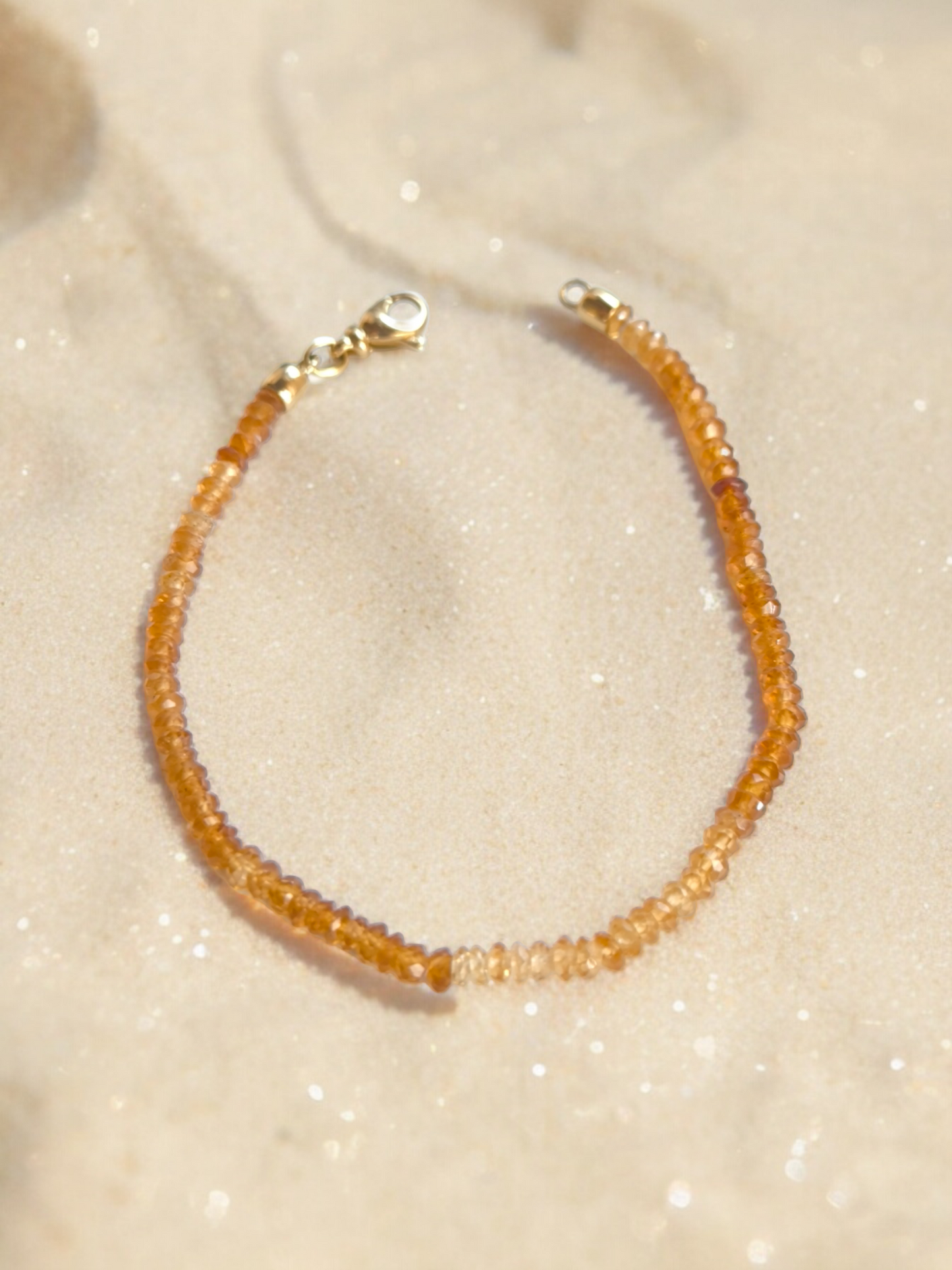 Bracciale oro con grossularia