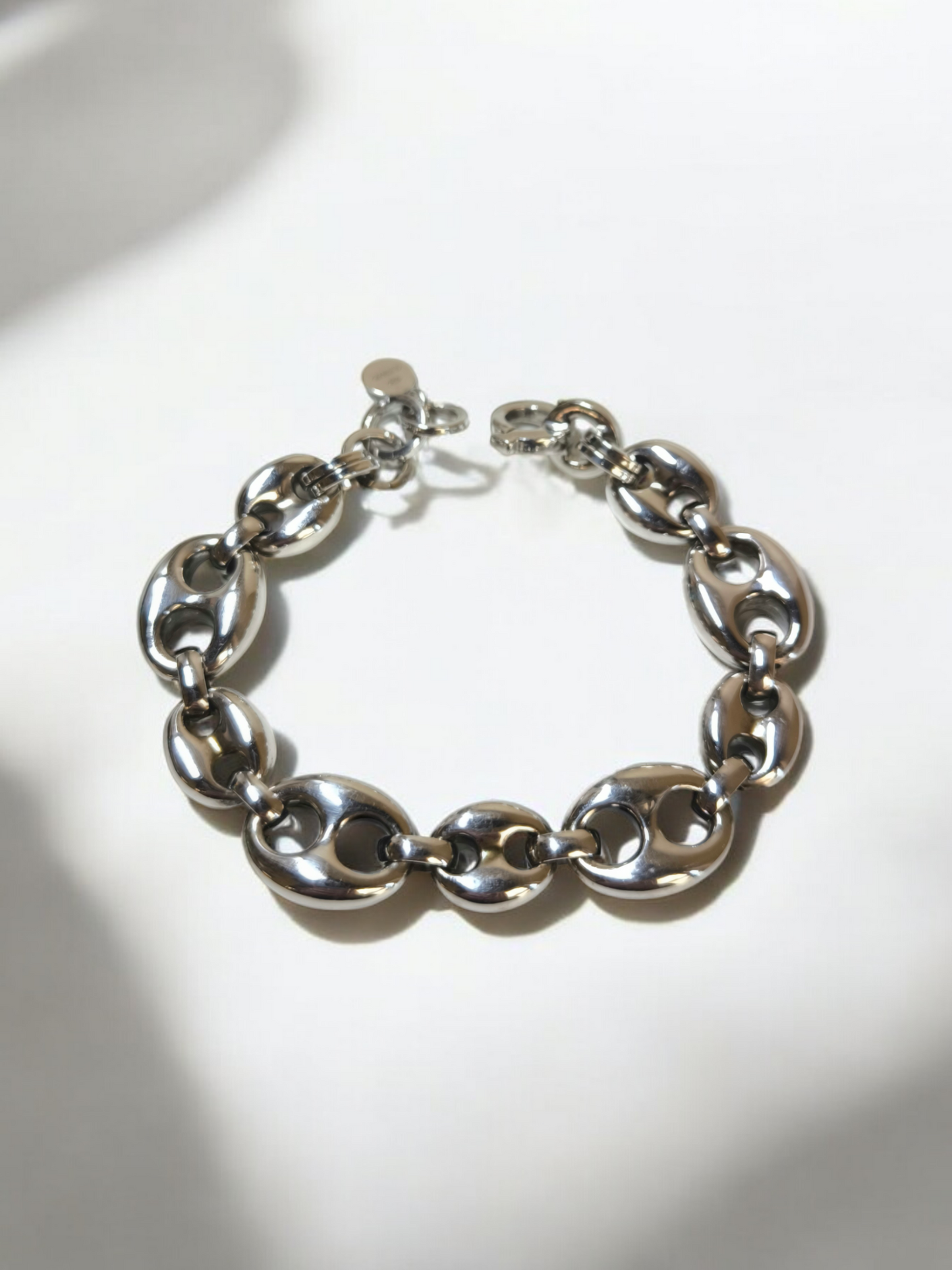 Bracciale in argento maglia marina