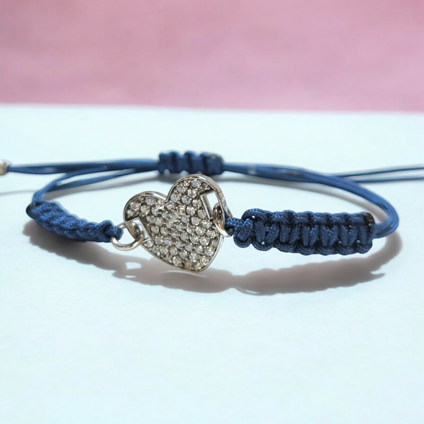 Braccialetto con Cuore con pavé di zirconi