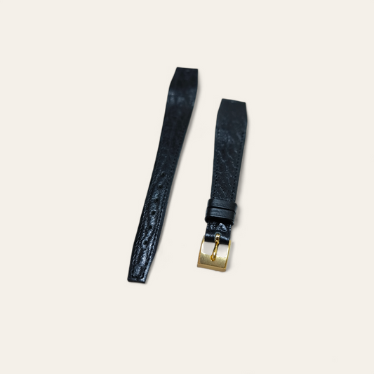 Cinturino Ansa 14 mm Pelle nero per orologio con anse fisse