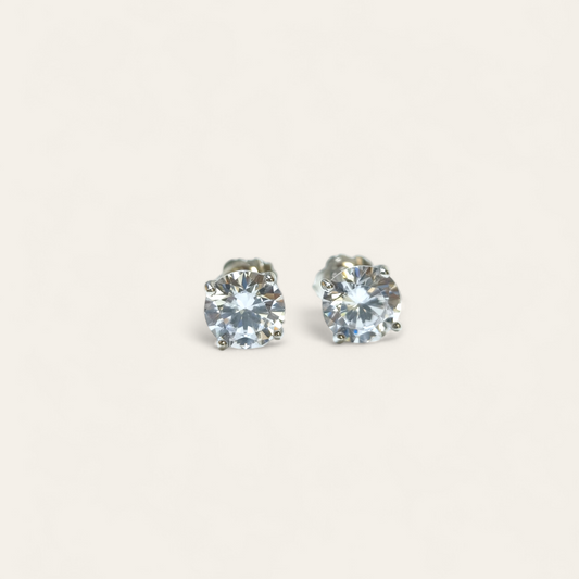 Orecchini in argento a punto luce 1,5 ct