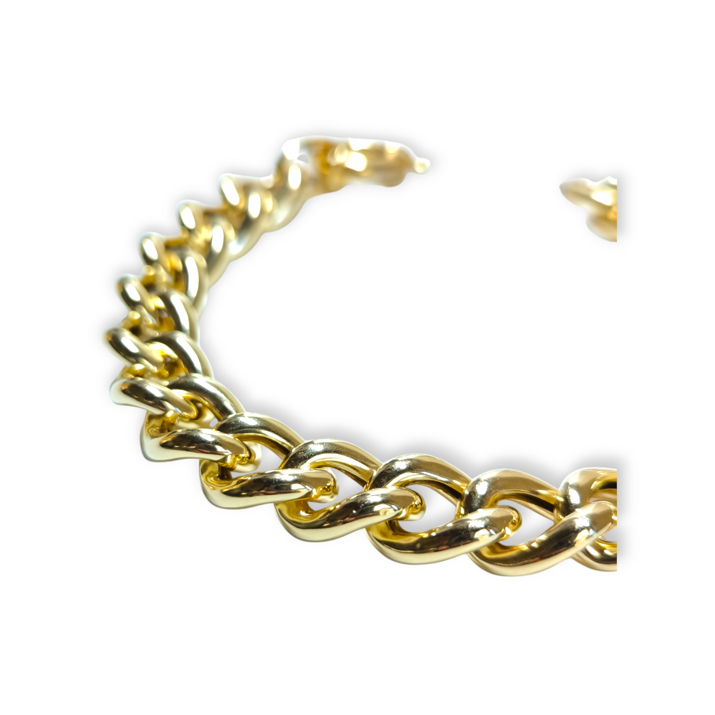 Bracciale in argento maglia groumette