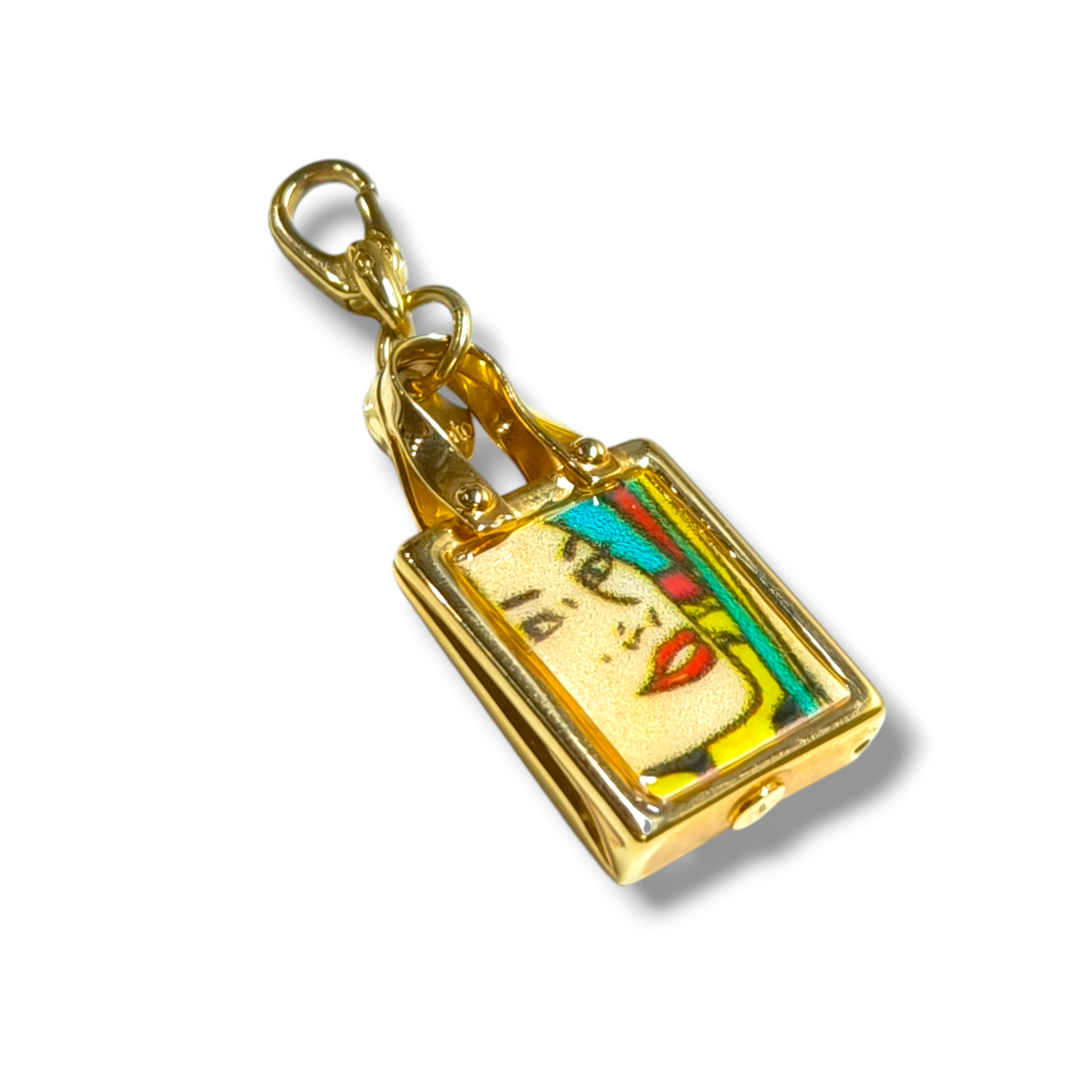 5th Avenue yellow gold handbag charm