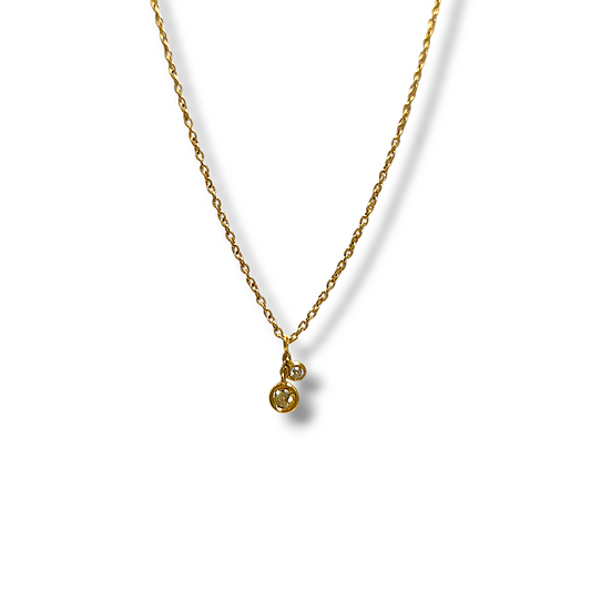 Mimì necklace in gold with diamonds