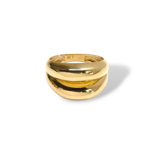 Anello Anello in oro fascia geometrica - Gioielli Pavan