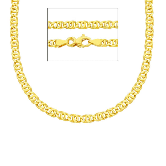 Collana Collana maglia ad occhio di pernice 3,5 mm 18kt - Gioielli Pavan