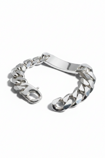 Bracciale Bracciale in argento maglia groumette 1,5 cm massiccio - Gioielli Pavan