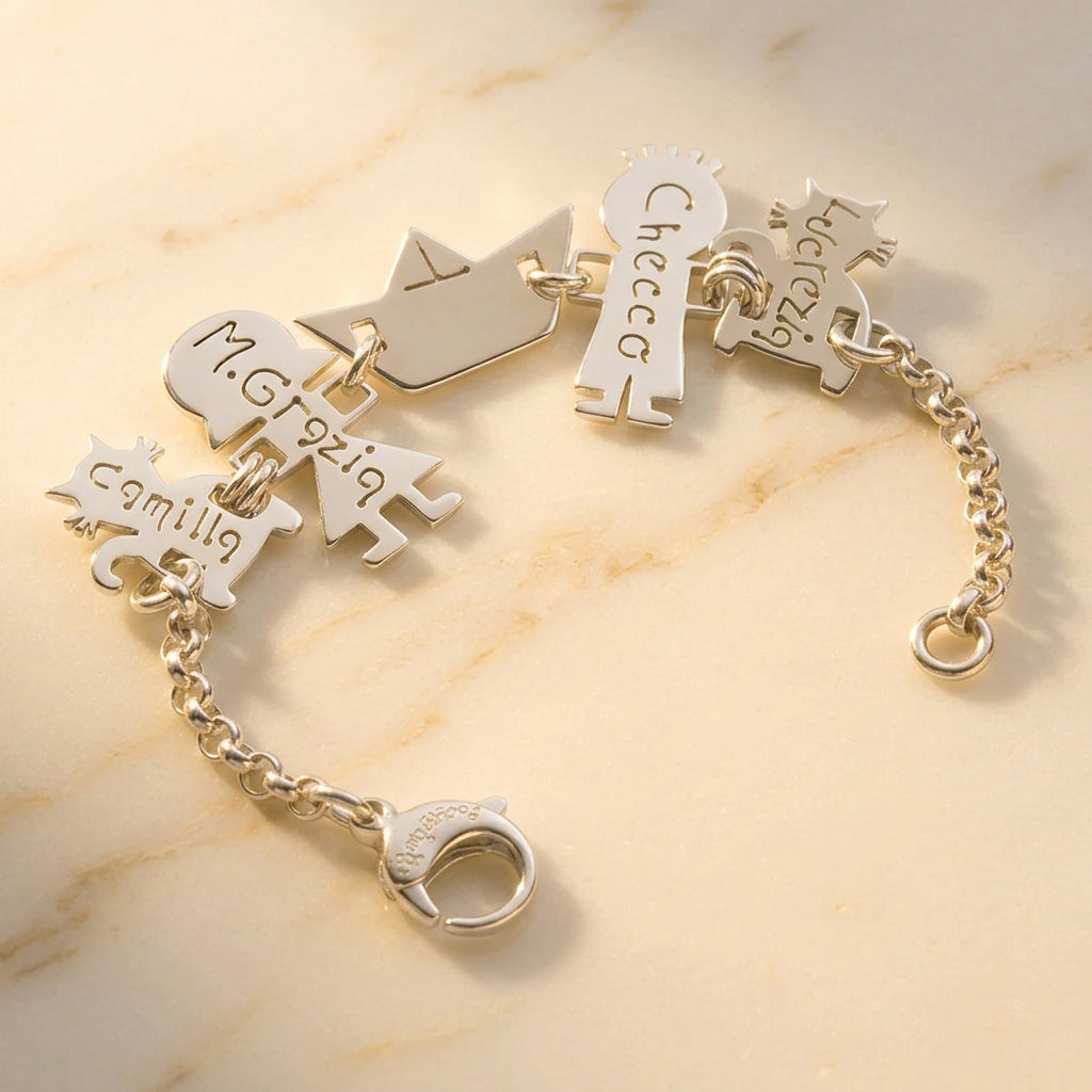 Ciondoli simboli iBamboli in argento 925 e oro 9 e 18 kt - Gioielli Pavan