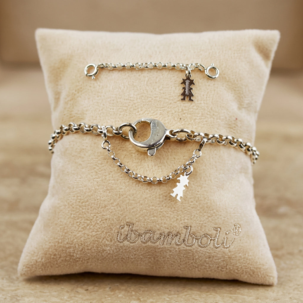 Catenina di sicurezza in argento per bracciale iBamboli - Gioielli Pavan