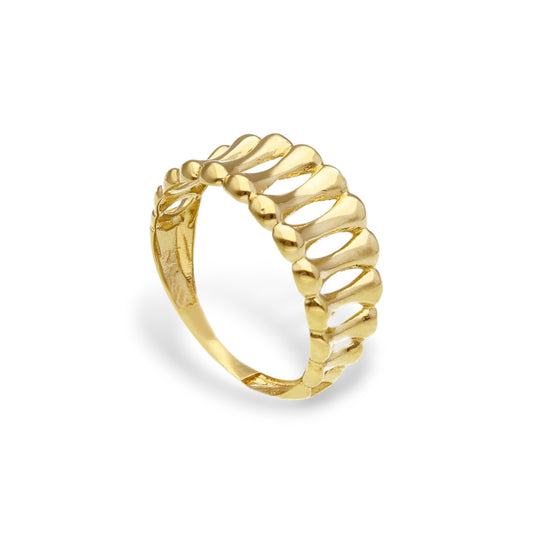 Anello Anello in oro fascia design geometrico - Gioielli Pavan